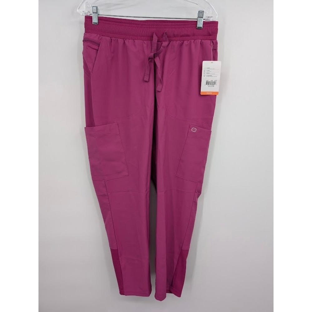 Wink Women's Modern Fit‎ Cargo Scrub Pants Pink NWT Women's Medium Petite